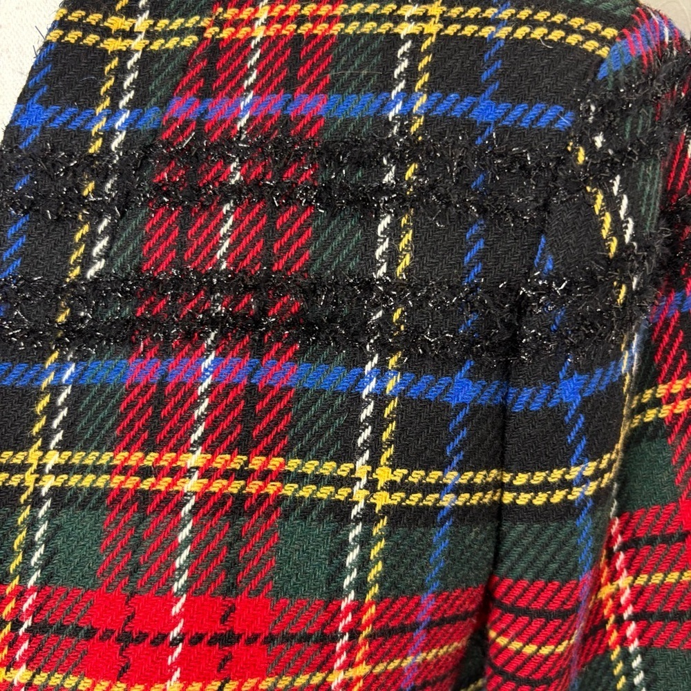 J. Crew Going-out Blazer in Lurex Stewart Tartan Size 10 - Picture 7 of 13